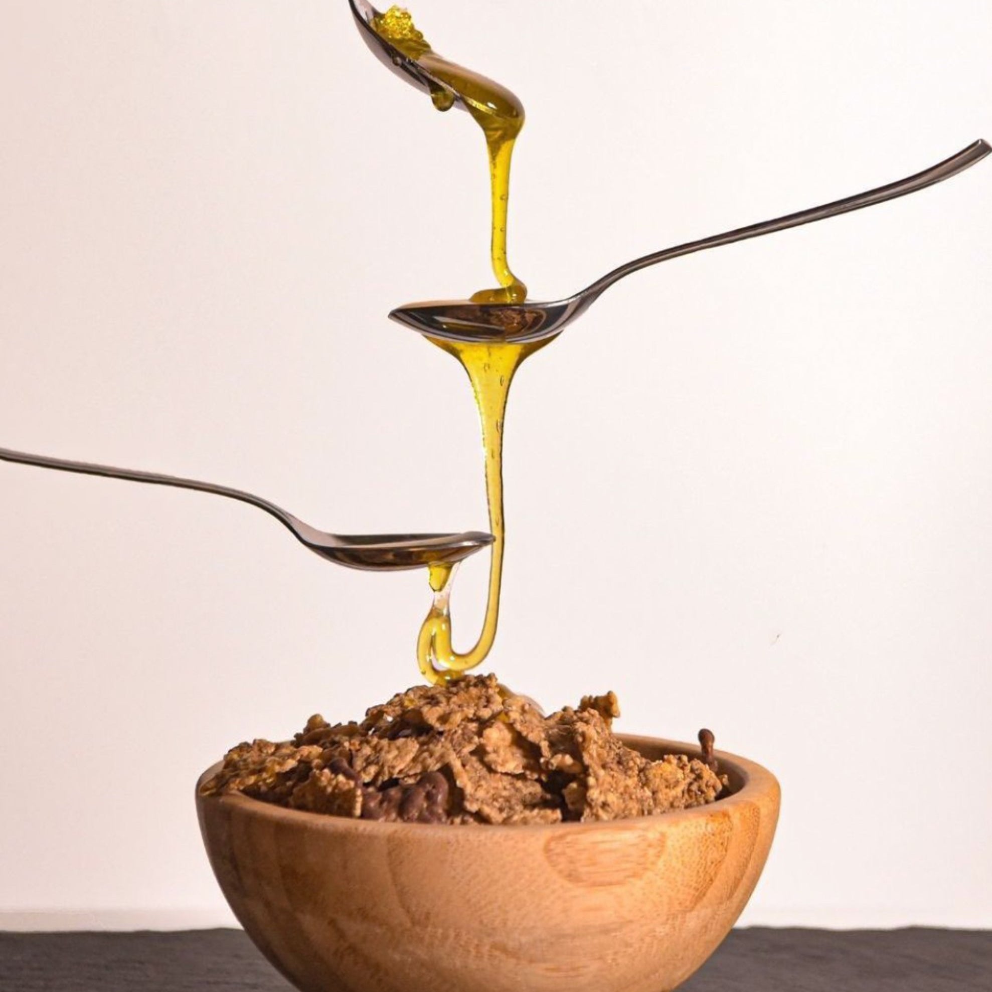 Organic Thyme Honey from Crete a perfect fit over the muesli bowl for breakfast.