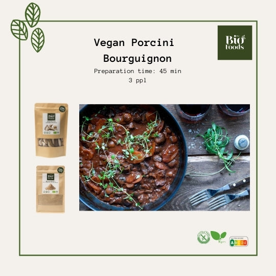 Vegan Porcini Bourguignon