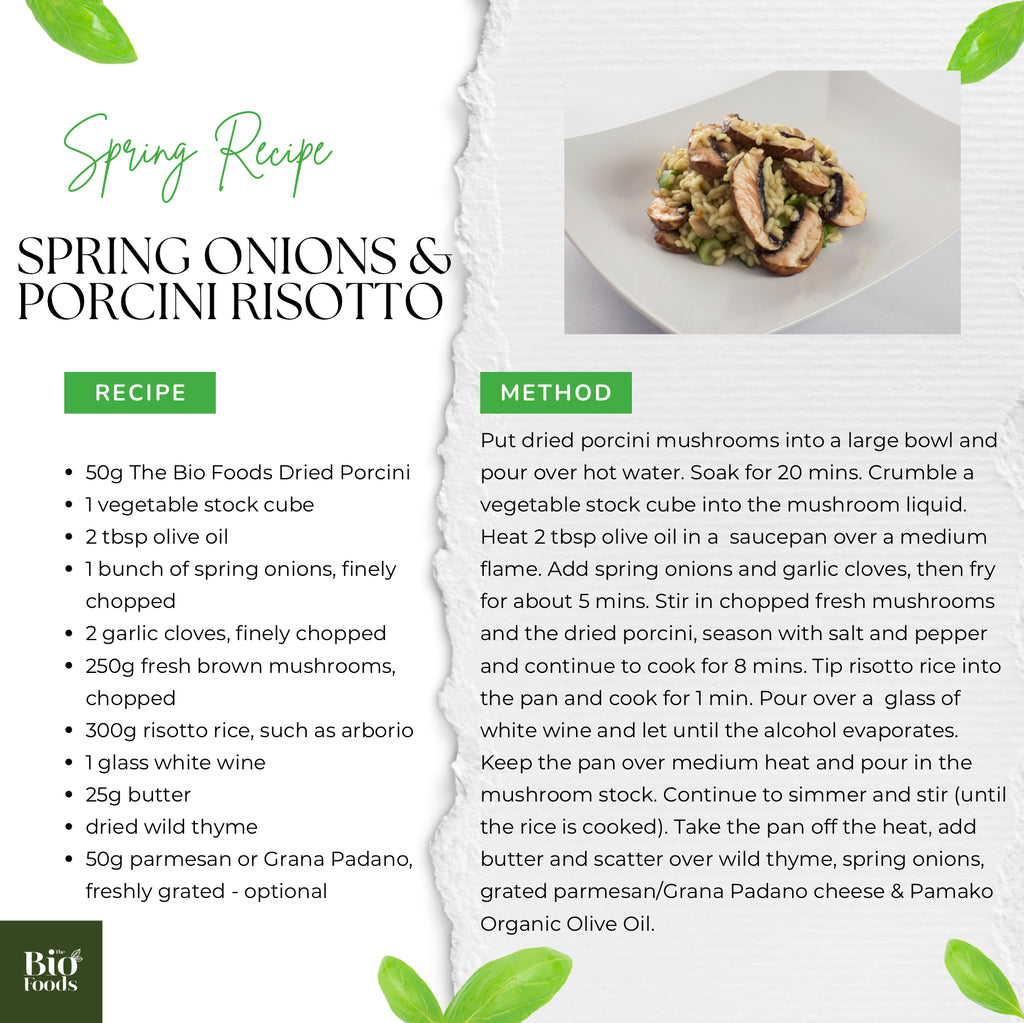 Spring Onions & Porcini Risotto