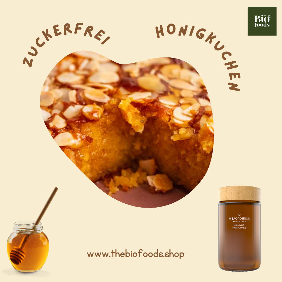 Organic Honey Cake | Greek Honey | Organic Thyme Honey | The Bio Foods