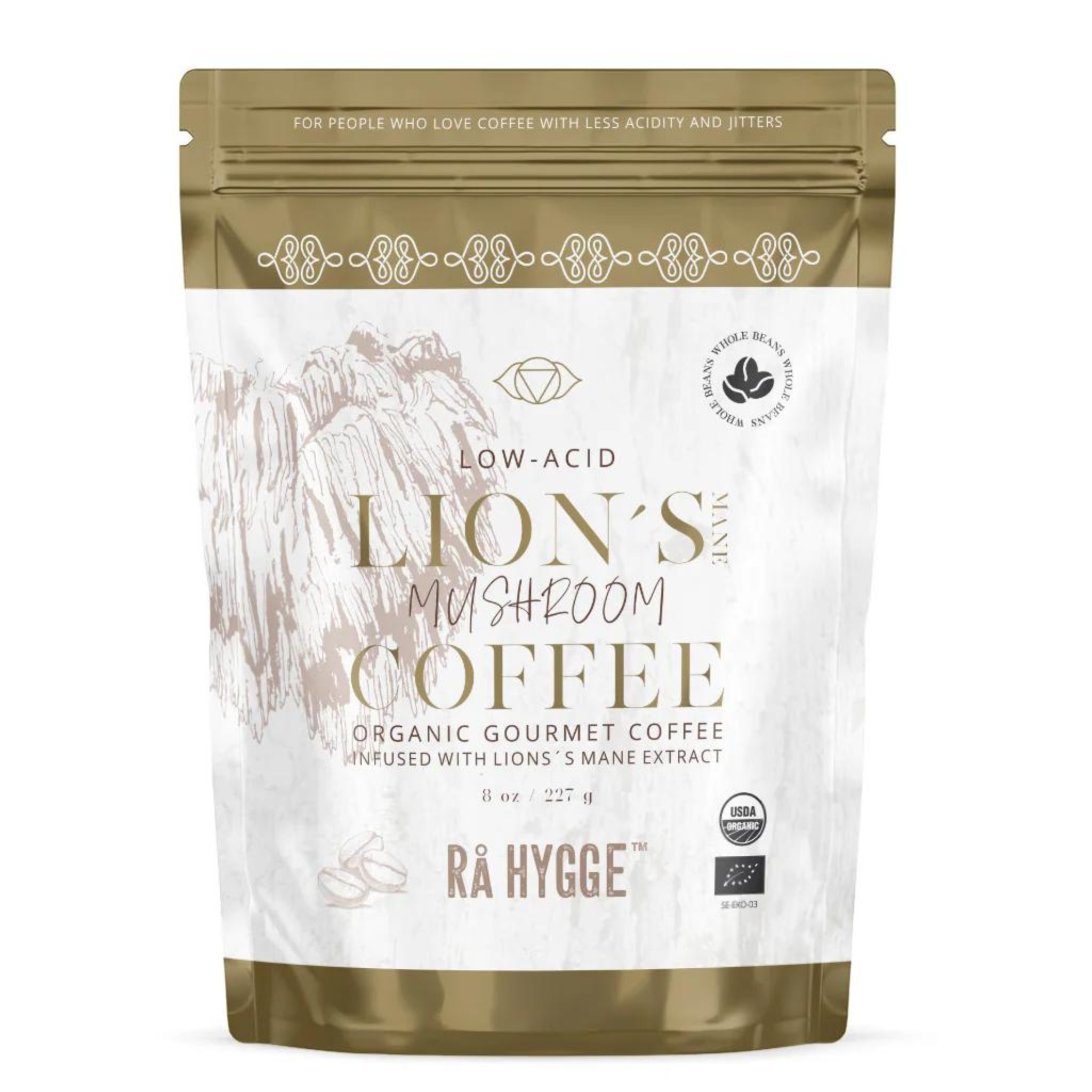 Lions Mane Espresso Mushroom Coffee | The Bio Foods | Gourmet products online | Kaffee mit Löwenmähnenpilz| Pilzkaffee