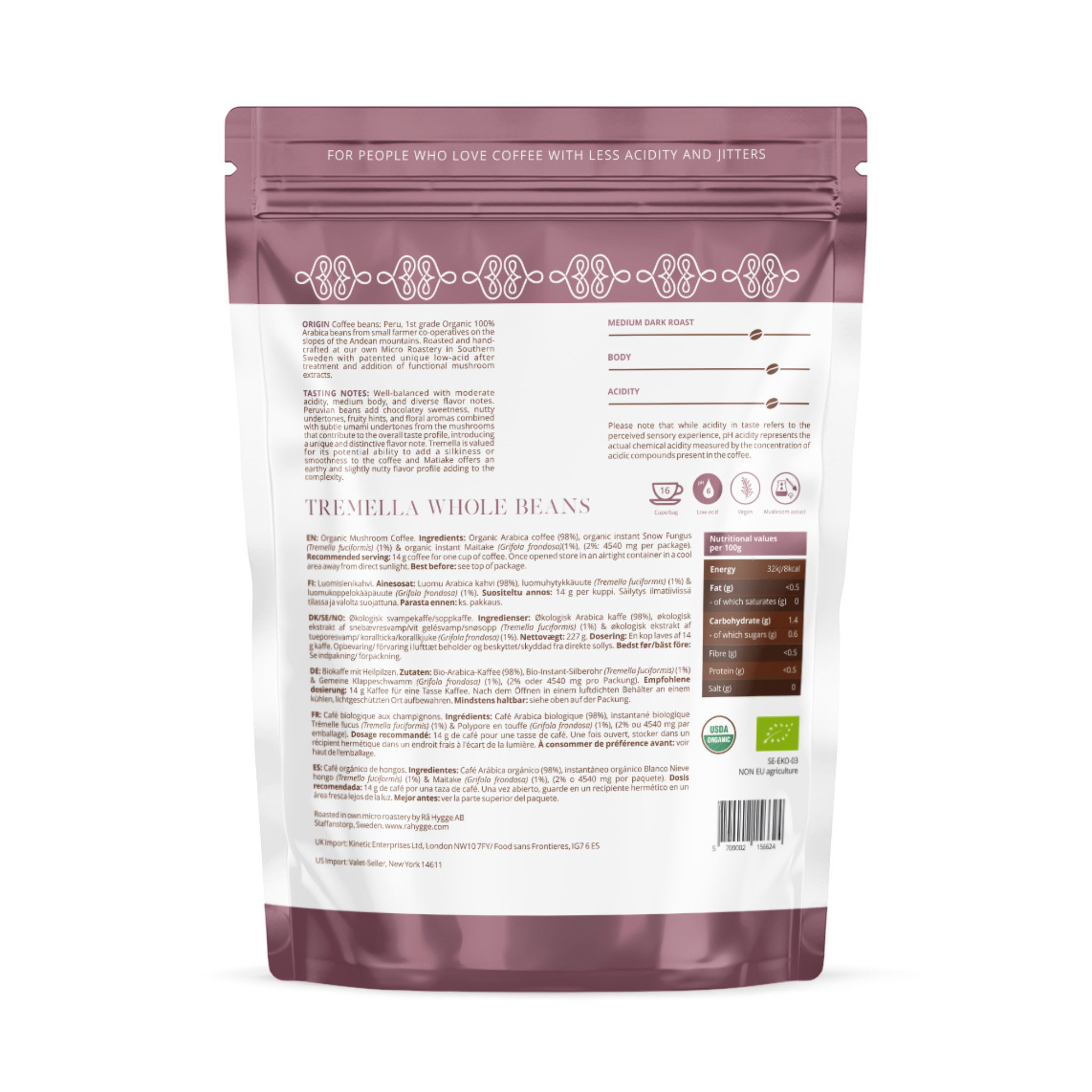 Organic Tremella coffee – natural wellness in every cup.